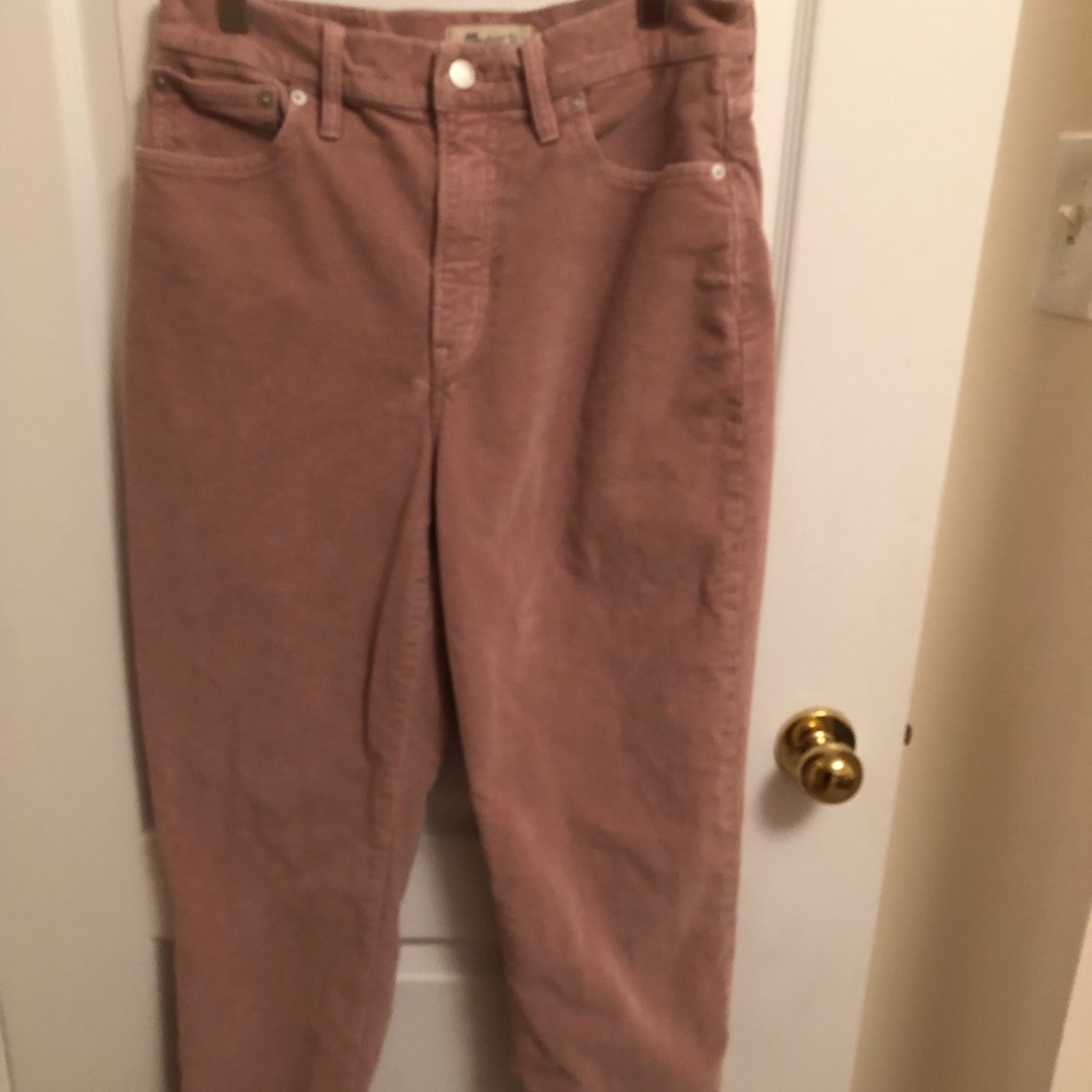 Madewell Pink Corduroy Jeans